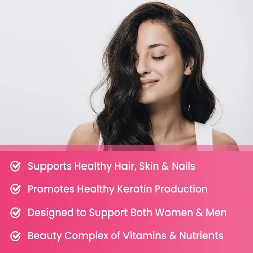 Vista 6 de NutraChamps Gomitas de biotina de 5000 mcg con colágeno, queratina y más – Vitaminas para la piel y las uñas para mujeres y hombres – Apoya el ciclo