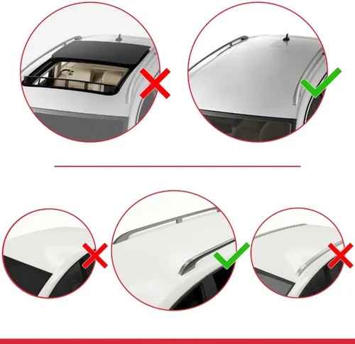 Vista 2 de Compatible con Dacia Sandero STEPWAY 2012-2020 Barra transversal para techo de coche, modelo gris