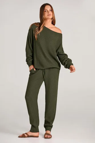 Vista 8 de PRETTYGARDEN Conjunto de 2 piezas para mujer, sudadera de manga larga y pantalones largos, ropa de descanso