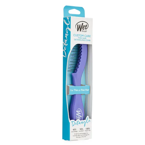 Vista 6 de Wet Brush Peine desenredante de cabello fino de cuidado personalizado morado