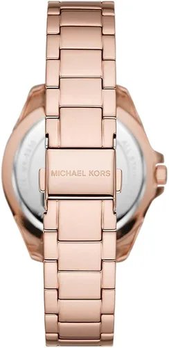Vista 3 de Michael Kors Kacie - Reloj de cuarzo para mujer con correa de acero inoxidable, oro rosa, 18 (modelo MK6930)