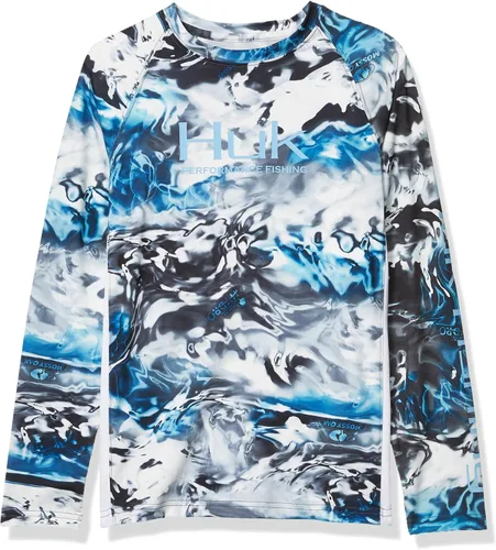 Vista 42 de HUK Camisa unisex de camuflaje Pursuit para niños Camisa de manga larga para niños Sotavento de roble musgoso
