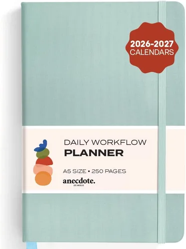 Vista 26 de Planificador Anecdote 2026: Un Planificador Mensual, Semanal y Diario 2026 para Planificar tu Éxito - Tamaño A5 Tapa Dura Comienza en Cualquier Negro