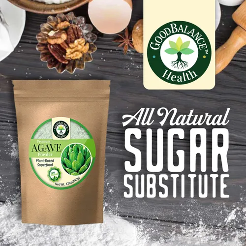 Vista 3 de Good Balance Health Edulcorante de agave Edulcorante de bajo índice glucémico Todo natural y orgánico Sustituto ideal del azúcar Sin OMG