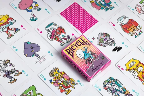 Vista 4 de Bicycle Brosmind - Juego de cartas de cuatro pandillas, color amarillo