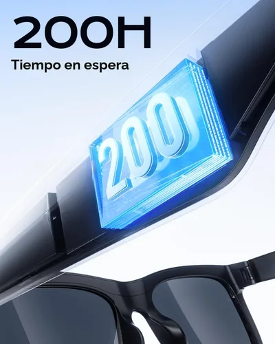 Vista 5 de XO Simple is Beauty Gafas inteligentes con Bluetooth, micrófono y altavoces incorporados, gafas de sol inalámbricas inteligentes con auriculares