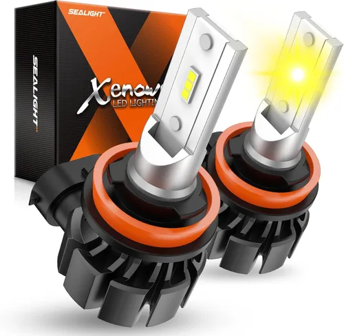 Vista 17 de SEALIGHT Bombillas LED antiniebla 9145 H10 Bule, 13,000 LM 6500K blanco frío H10, tamaño 1:1 9040 9140 9145 bombillas LED antiniebla