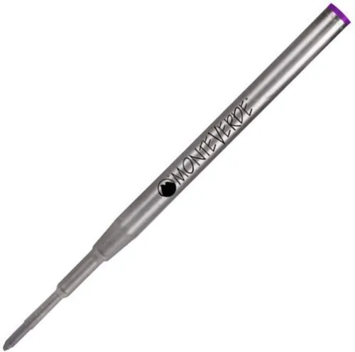 Vista 23 de Monteverde Recambio de bolígrafo para adaptarse a Montblanc, mediano, negro, paquete de 2 Recambio de bolígrafo suave y confiable hecho