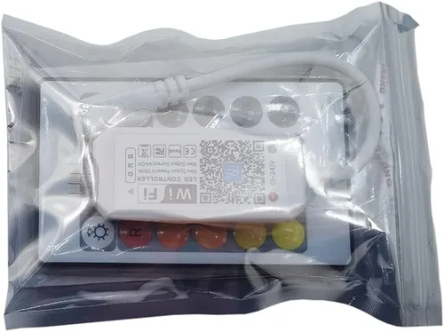 Vista 4 de Controlador inteligente WiFi inalámbrico RGB LED que funciona con sistema Android iOS aplicación de teléfono móvil para tira de luz LED 5050 3528