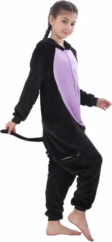 Vista 7 de WOYASIM Pijama de animal para niños, disfraz de una pieza, ropa de dormir, Halloween, Pascua, cosplay para niñas y niños