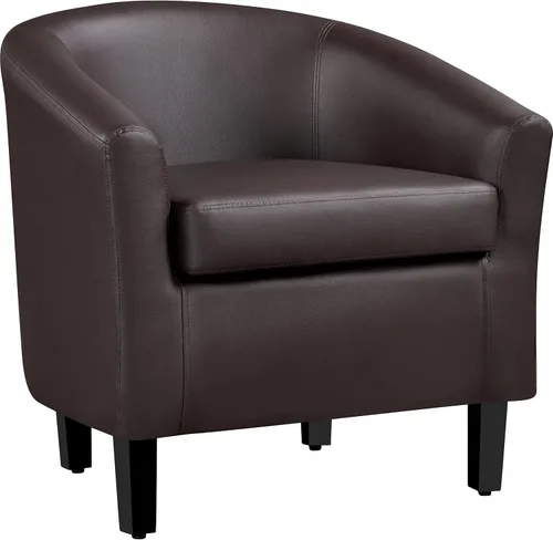 Vista 15 de Yaheetech Silla de Terciopelo Barril, Silla Decorativa Tapizada de Club, Silla Redonda con Cojín Suave para Sala de Estar, Dormitorio, Sala
