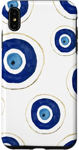 Vista 11 de Funda para teléfono con diseño de amuleto contra el mal de ojo, color blanco para iPhone 17