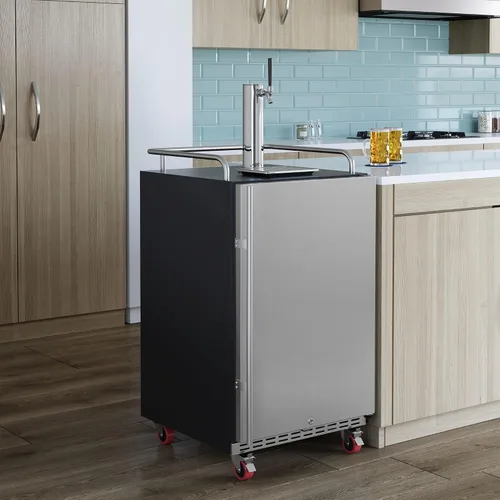 Vista 2 de EdgeStar Kegerator de un solo grifo de 24 pulgadas de ancho