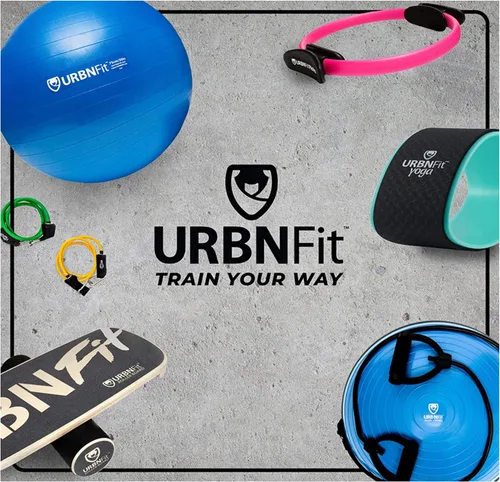 Vista 9 de URBNFit - Pelota de ejercicio, entrenamiento y yoga en varios tamaños, pelota para embarazo y estabilidad, antiestallido, incluye bomba de inflado