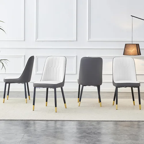 Vista 17 de Juego de 2 sillas de comedor para sala de estar, cocina, dormitorio, sala de estar, silla auxiliar Sillas De Comedor para Comedor, cómodas