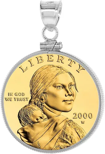 Vista 4 de Susan B. Anthony Bisel Sacagawea - Moneda con tapa de rosca (1.024 in, no incluida)