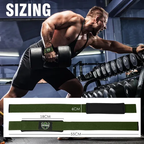 Vista 3 de FIGHTSENSE - Correas de elevación para levantamiento de pesas, correas de muñeca de gimnasio para hombres y mujeres, correas de levantamiento
