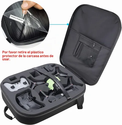 Vista 2 de Estuche rígido profesional para DJI FPV Combo Dron, impermeable, a prueba de golpes, para DJI FPV Fly More Kit Dron (mochila de dron FPV)