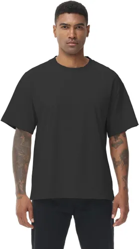 Vista 2 de Paquete de 2 camisetas de manga corta para hombre, ajuste seco, absorbe la humedad, camisetas atléticas activas para correr, fitness
