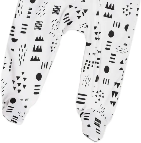 Vista 6 de HonestBaby Baby Sleep N' Play - Pijama de algodón orgánico con cremallera frontal y pies