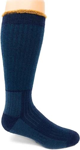Vista 5 de WARRIOR ALPACA SOCKS - Calcetines de alpaca resistentes con forro de rizo, Carbón Azul Marino Crew