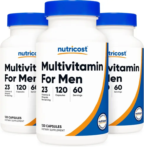 Vista 7 de Nutricost Multivitamínico para hombres, 120 cápsulas, vitaminas y minerales para el hombre saludable
