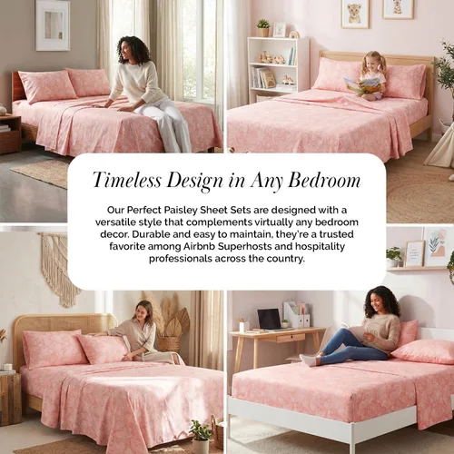 Vista 17 de Southshore Fine Living, Inc. Colección Winter Brush, juego de sábanas de 3 piezas para cama individual, sábana bajera con bolsillo profundo de 14