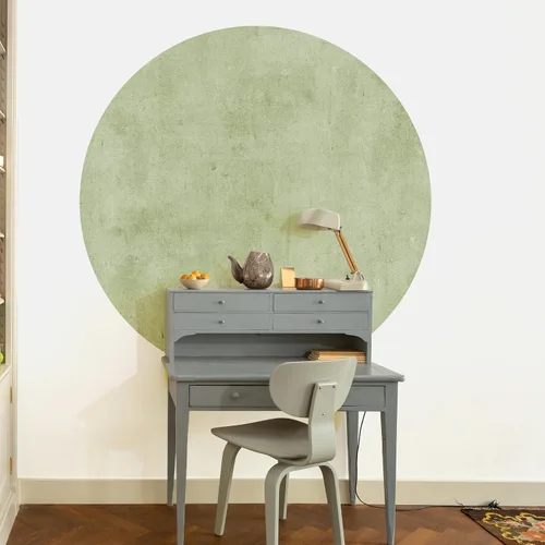 Vista 8 de Calcomanía de pared circular con estampado pastel, medio círculo, semicírculo, decoración de pared, geométrico, guardería, despegar y pegar