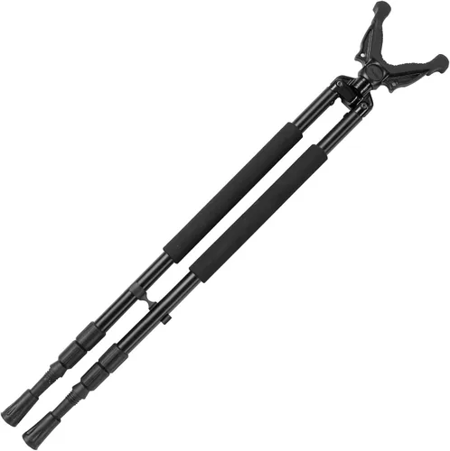 Vista 11 de Trakiom Bípode de caza, trípode de disparo, bípode de tiro ajustable con soporte de yugo de 360° V, bloqueo giratorio, marco de aluminio ligero