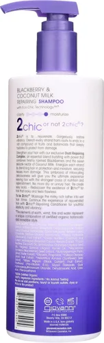 Vista 2 de GIOVANNI 2chic Champú ultra reparador, para cabello dañado y sobreprocesado, ayuda a restaurar la elasticidad natural del cabello, aceite de mora