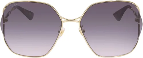 Vista 2 de Gucci GG0818SA GOLDGREY SHADED 6317140 gafas de sol de mujer
