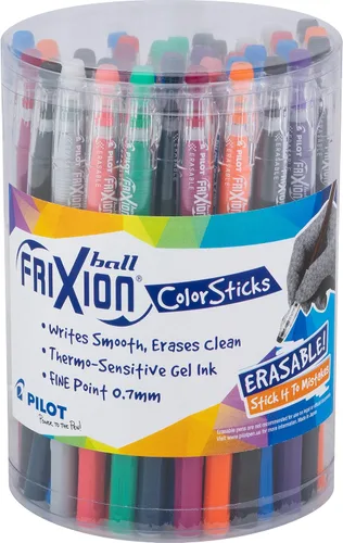 Vista 9 de PILOT Bolígrafos de tinta de gel borrable Frixion ColorSticks, punta fina (0,7 mm), surtidos, 10 unidades (32454)