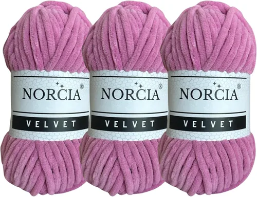 Vista 65 de Hilo de Terciopelo Suave Chenille para Ganchillo Super Voluminoso (100g-3.50oz) (68m-74.3 yds) Hilo para Manta de Bebé para Tejer Amigurumi Hilo