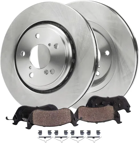 Vista 14 de Detroit Axle - Kit de freno delantero para Mazda 3 2004-2013, Mazda 5 2006-2015, 2010-2013 3 Sport, 2011 2012 Rotores de frenos y pastillas de freno