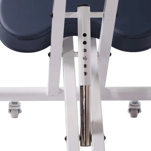 Vista 3 de Master Massage Healthy-Star-Program - Silla arrodillada de acero con soporte de respaldo para oficina, silla plegable de metal para postura