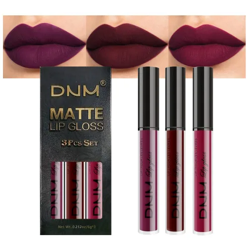 Vista 62 de evpct Juego de 2 lápices delineador de labios y lápiz labial líquido mate de 24 horas, color ciruela púrpura, maquillaje para mujer, lápiz labial