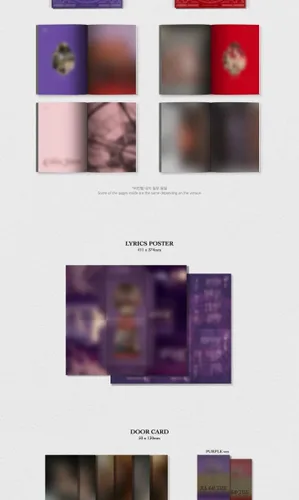 Vista 3 de PURPLE KISS Cabin Fever 5th Mini álbum CD+POB+Photobook+Postal+Cartel de letras en paquete+Tarjeta de puerta+Tarjeta fotográfica grande+Pegatina