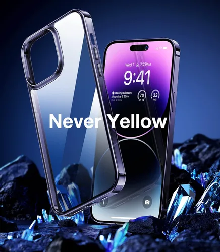 Vista 4 de TORRAS Diamond Clear - Funda diseñada para iPhone 14 Pro Max [tecnología antiamarilleamiento] [protección resistente] Funda para iPhone 14 Pro Max