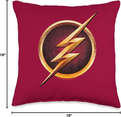 Vista 4 de The Flash TV Series - Cojín para el pecho, 16.0 x 16.0 in, multicolor