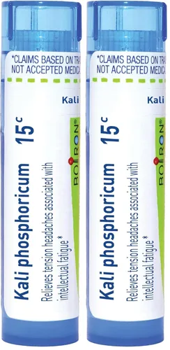Vista 11 de Boiron Kali Phosphoricum 15C para dolor de cabeza tensional asociado con fatiga intelectual - 80 pellets Single-medicine homeopathic pellets for