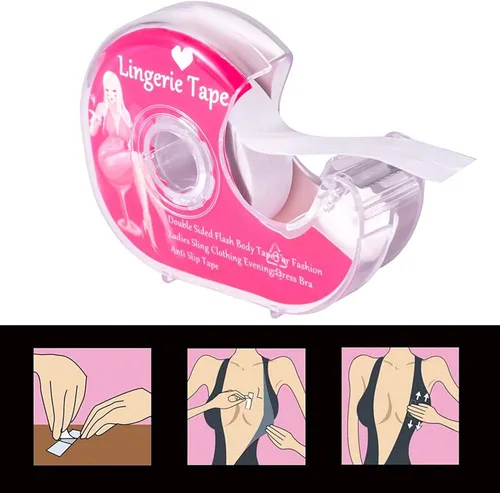 Vista 5 de Acrossage - Cinta de doble cara para mujer para ropa y piel, cinta de belleza, 82.0ft