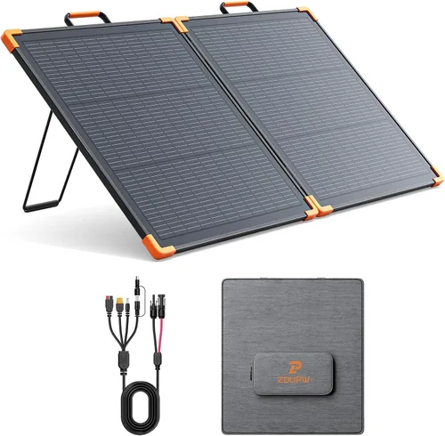 Vista 10 de ZOUPW 230W biacial panel solar portátil N-Type 16BB para la central