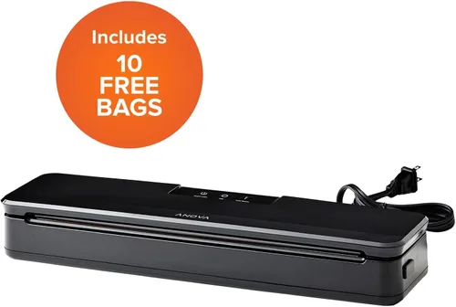 Vista 6 de Anova Precision Cooker 3.0 y ANVS01-US00 Anova Precision Vacuum Sealer, incluye 10 bolsas precortadas, para almacenamiento de alimentos y vacío