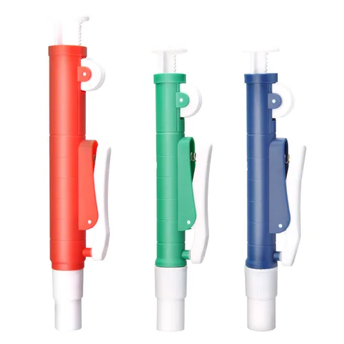Vista 9 de ONiLAB Bombas de pipeta, bomba de pipeta científica de 2 ml, azul, para pipetas desechables de plástico y vidrio..