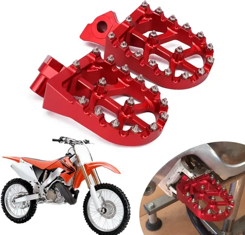 Vista 16 de AnXin Estriberas Estriberas Reposapiés Pedales Apoyos CNC para Z50R 80-99 XR50R 00-03 XR70R 97-03 XR80R XR100R 85-03 CRF80F CRF100F 04-13 Negro