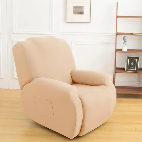 Vista 26 de LazyBoy - Funda para sillón reclinable, color liso, 4 piezas, fundas protectoras de muebles para sillón reclinable con bolsillo, funda para sofá