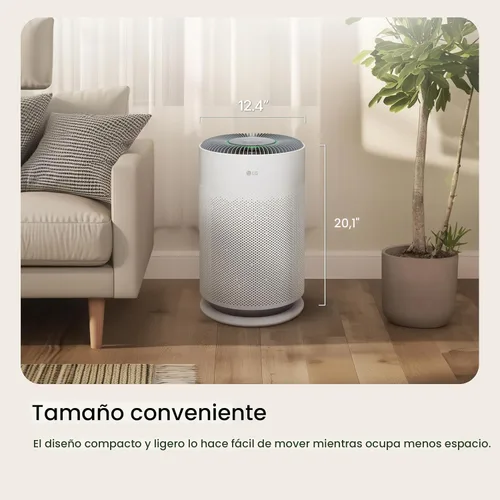 Vista 7 de LG PuriCare 360 - Purificadores de aire para el hogar, habitación grande y pequeña, dormitorio, hasta 2,059 pies cuadrados en 1 hora con filtro