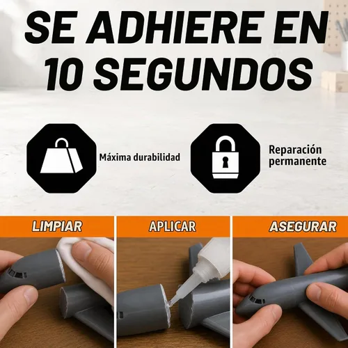 Vista 4 de Gorilla Micro Precise Super Glue Gel, pegamento cianoacrilato, configuración rápida, herramienta de dispensación precisa, tapa anti-obstrucción