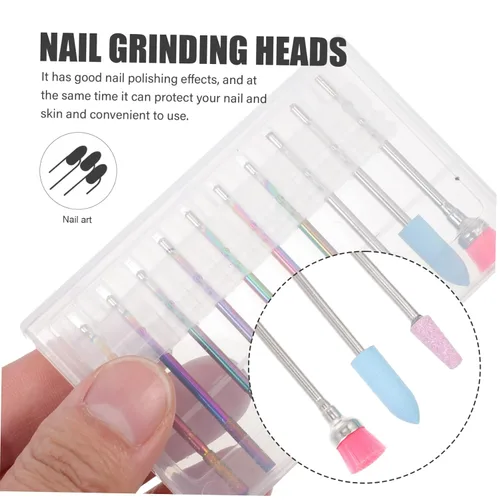 Vista 8 de Beavorty 1 Unidades de Pulidor de Uñas Kit de Manicura Rusa Accesorios de Limpieza Limas de Uñas para Uñas Naturales Kit de Cutícula Bits