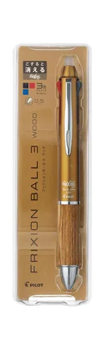 Vista 2 de PILOT LKFB-2SEF-BN Pilot Bolígrafo borrable de 3 colores Frixion Ball 3 Madera 0.5 Marrón